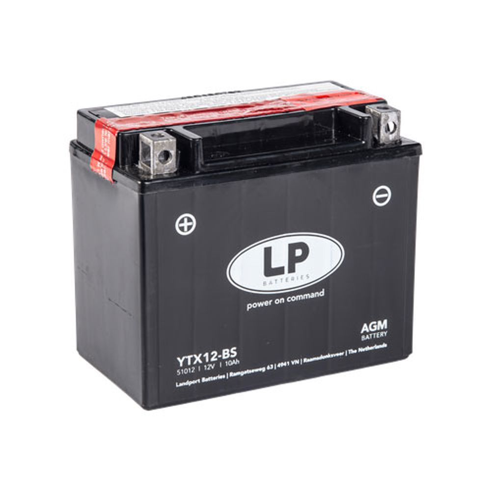 Landport Akumulator za motore YTX12-4 SLA 12 volti, 10 Ah slika 1