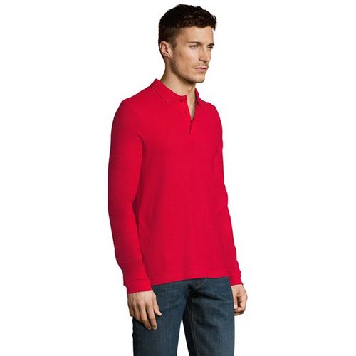WINTER II muška polo majica sa dugim rukavima - Crvena, M  slika 3