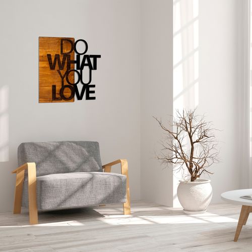 Wallity Ukrasni drveni zidni dodatak, Do What You Love slika 2