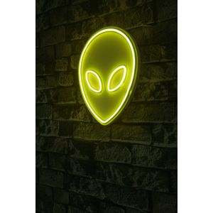 Wallity Ukrasna plastična LED rasvjeta, Alien - Yellow