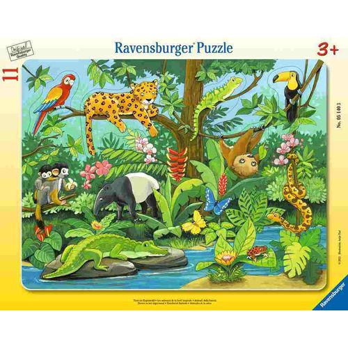 Ravensburger Puzzle životinje u prašumi 15kom slika 1
