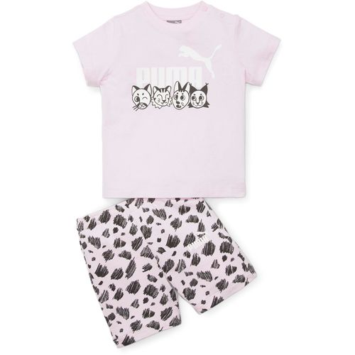Puma Set Majica I Šorts Pink Za Djevojčice slika 1