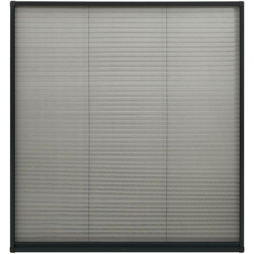 Zaslon protiv insekata za prozore antracit 130x100 cm aluminij slika 12