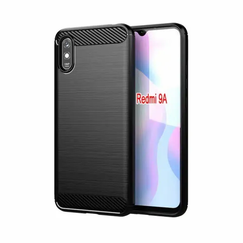 CARBON maska za XIAOMI Redmi 9A / 9AT crna slika 1