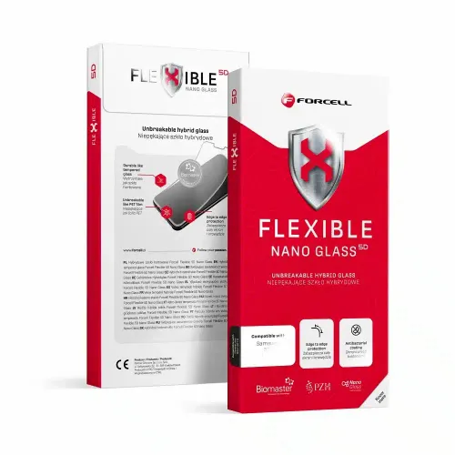 Forcell Flexible 5D - hibridno staklo za iPhone 15 Pro crno slika 1