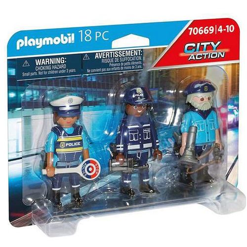 Playset City Action Police Figures Set Playmobil 70669 (18 pcs) slika 1
