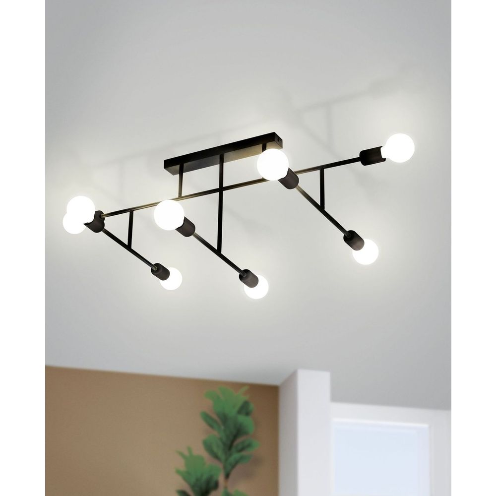 Eglo Belsiana Stropna Lampa - Crna slika 2