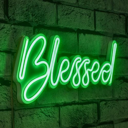 Wallity Ukrasna plastična LED rasvjeta, Blessed - Green slika 9