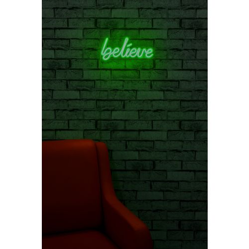 Wallity Ukrasna plastična LED rasvjeta, Believe - Green slika 2