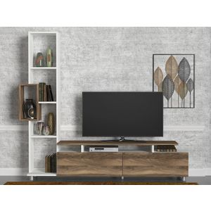 TV jedinica Tulip - bijela i orah boja