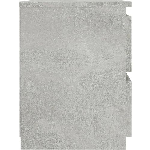 Noćni ormarić siva boja betona 30 x 30 x 40 cm od iverice slika 5