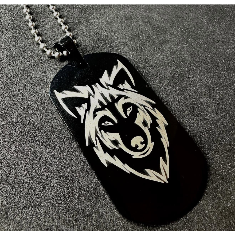 Ogrlica I am Wolf, Black slika 1