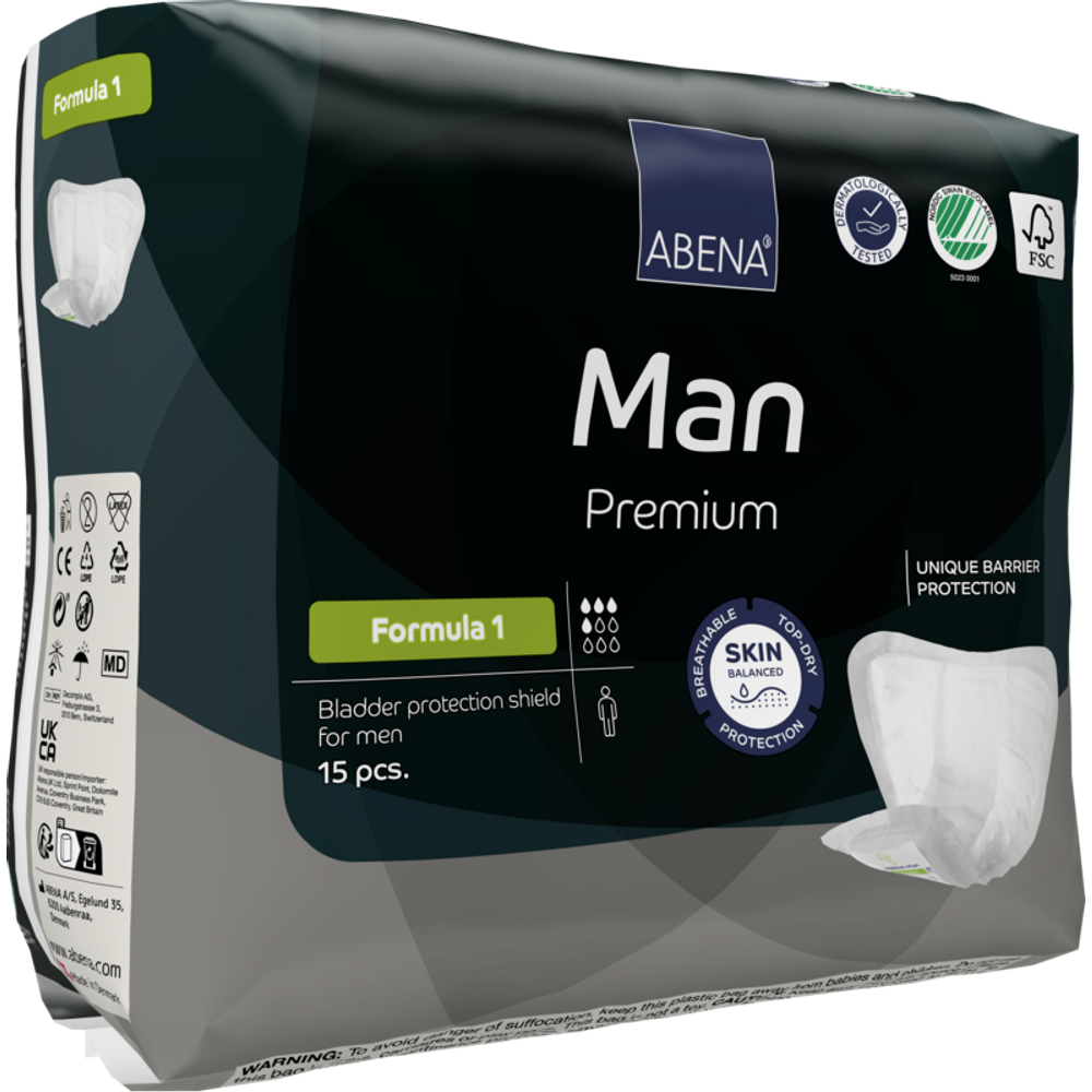 Abena Man Premium ulošci za muškarce Formula 1 15kom 23x29cm slika 5