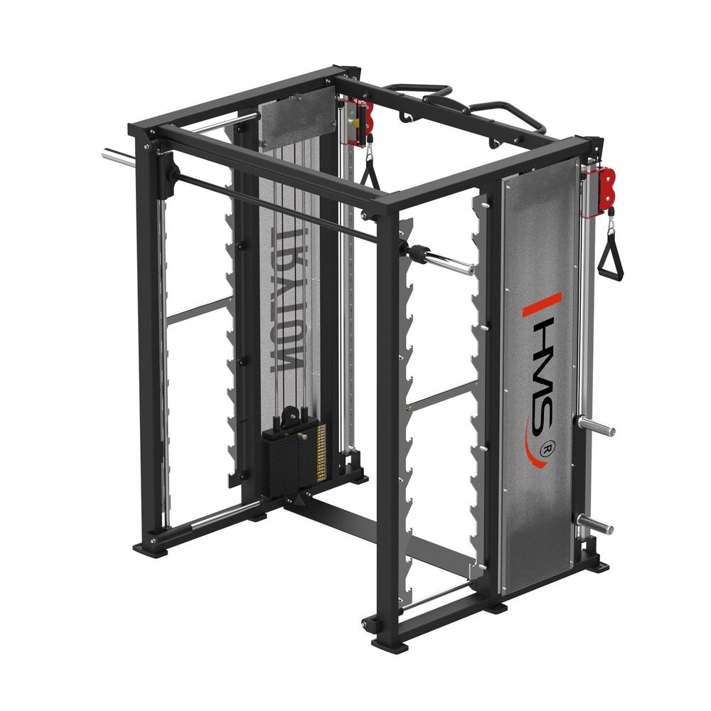Tryton vrata za trening sa smith machine 3d - dvostruki kolut i stack utegima komercijalni hms slika 9