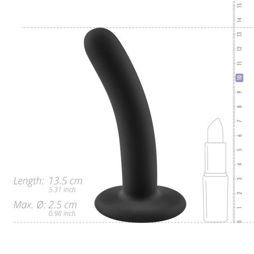 Dildo No-Parts - Logan, 13.5 cm, crni slika 11