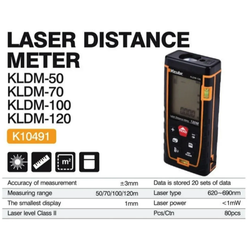 KZUBR laserski metar KLDM-100 (daljinomer) slika 1