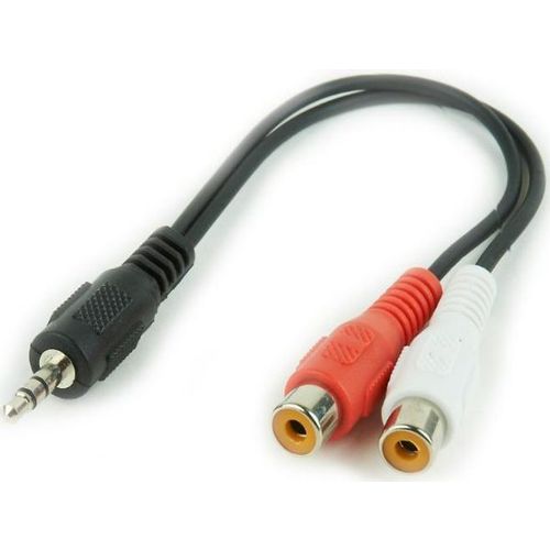 CCA-406 Gembird 3.5mm stereo plug to 2 RCA (cinca) sockets audio kab 0.2m slika 1