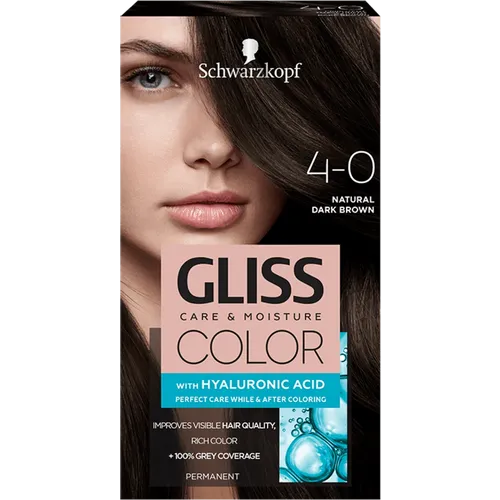 Gliss Color Farba za kosu 4-0 Prirodna tamnosmeđa slika 1