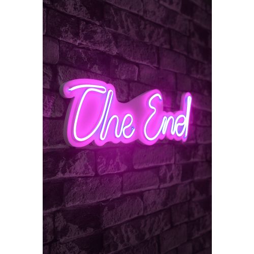 Wallity Ukrasna plastična LED rasvjeta, The End - Pink slika 1