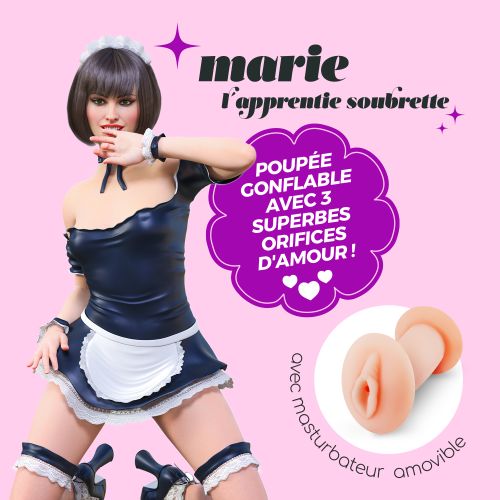 CRUSHIOUS MARIE L'APPRENTIE SOUBRETTE INFLATABLE DOLL WITH STROKER slika 2