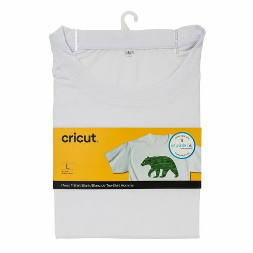 Prilagodljiva majica za ploter za rezanje Cricut Men's Bijela L slika 1