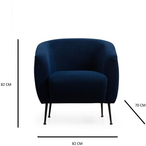 Atelier Del Sofa Eses Blue - Wing Blue Wing Chair slika 4