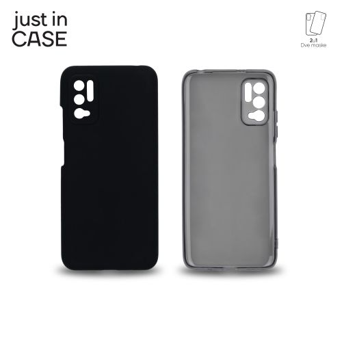 2u1 Extra case MIX paket CRNI za Redmi Note 10 5G slika 2