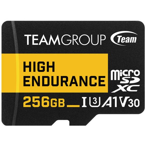 TeamGroup MICRO SDXC 256GB High Endurance UHS-I U3 V30,100/50MB/s, THUSDX256GIV3002 ZA VIDEO NADZOR! slika 1
