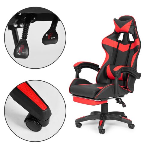 Modernhome gaming stolica - crveno crna slika 6