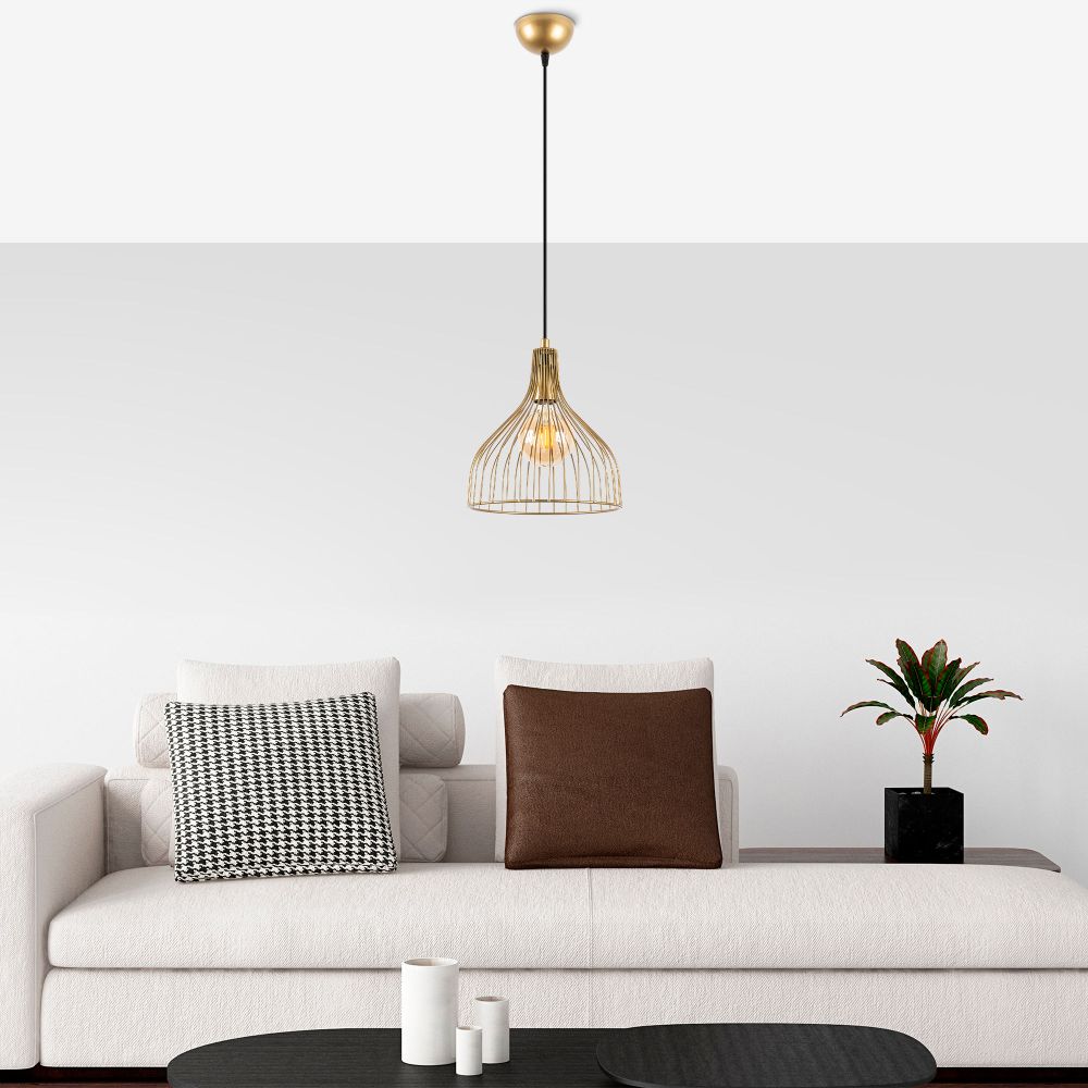 Luster "Cafu - 11566", zlatna boja slika 2