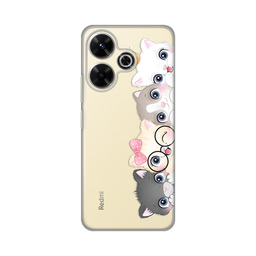 Torbica Silikonska Print Skin za Xiaomi Redmi 13 Cats slika 1