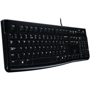 Tipkovnica Logitech K120, USB, žičana, crna