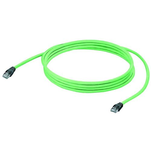 Weidmüller 8829680000 RJ45 mrežni kabel, Patch kabel cat 5, cat 5e SF/UTP 15.00 m zelena vatrostalan, sa zaštitom za nosić 1 St. slika 3