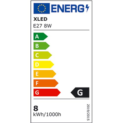 XLED E27 8W LED sijalica 3000K/Toplo Bela/640Lm/G45/220V/Kratko grlo-za lampe slika 2