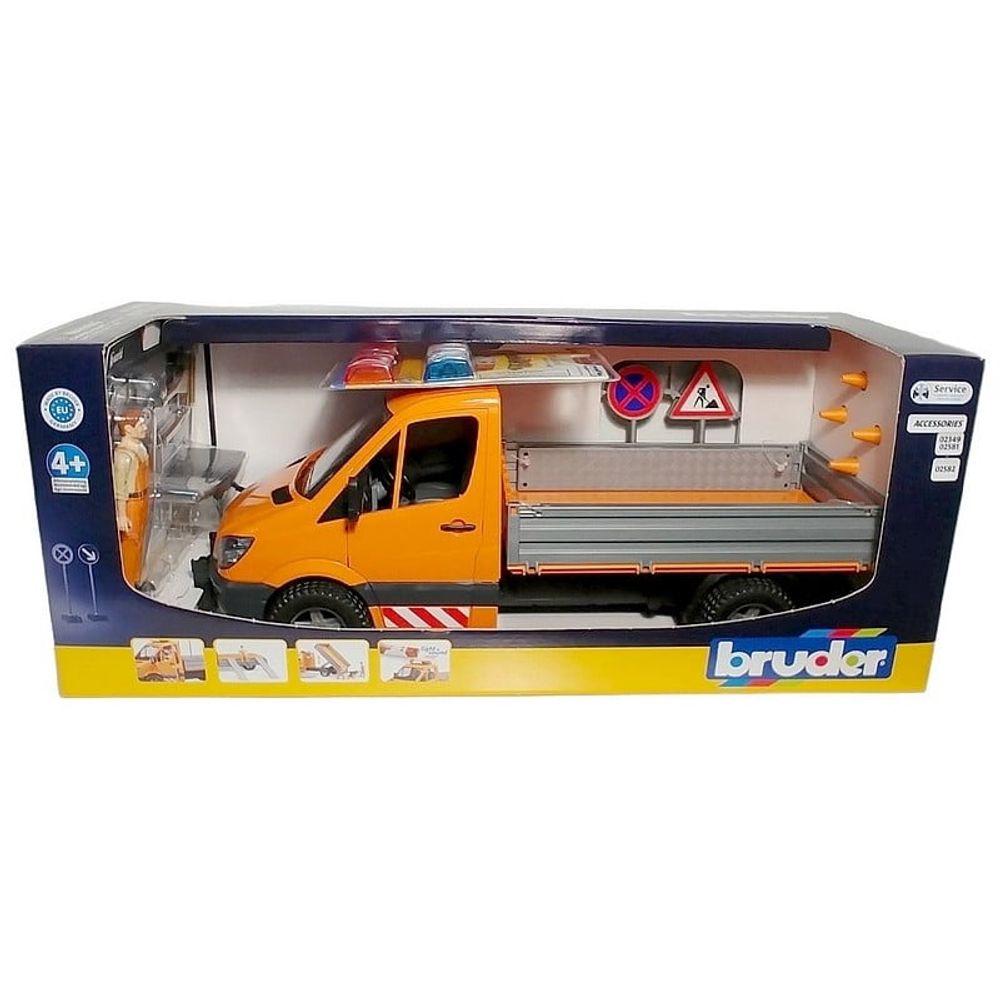 Bruder MB Sprinter Radovi na putu Set 1:16 slika 1