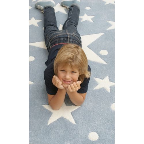 Dječji tepih ZVIJEZDA ESTRELLA - plavi-bijeli - 120x180 cm slika 6
