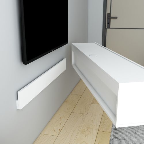 Denby - White White TV Stand slika 3