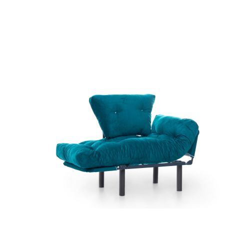 Atelier Del Sofa Fotelja, Petrol Green, Nitta Single - Petrol Green slika 5