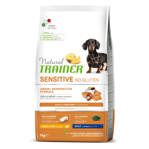 Trainer Natural Small &amp; Toy Adult Sensitive No Gluten Losos 7 kg