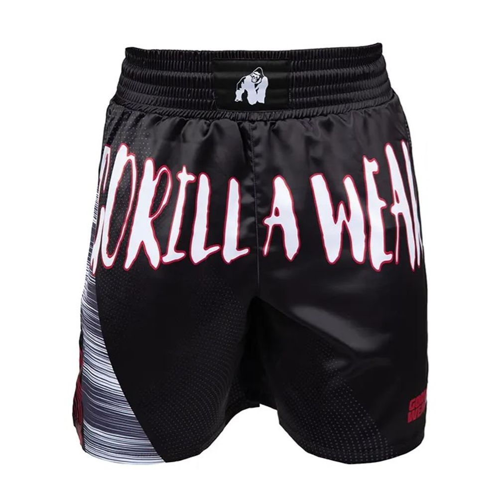 Gorilla Wear CLAYTON Bokserski šorc, Crno/Crveni slika 5