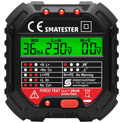 SMA Tester utičnica, LED indikator, Voltmetar - SMATESTER slika 2