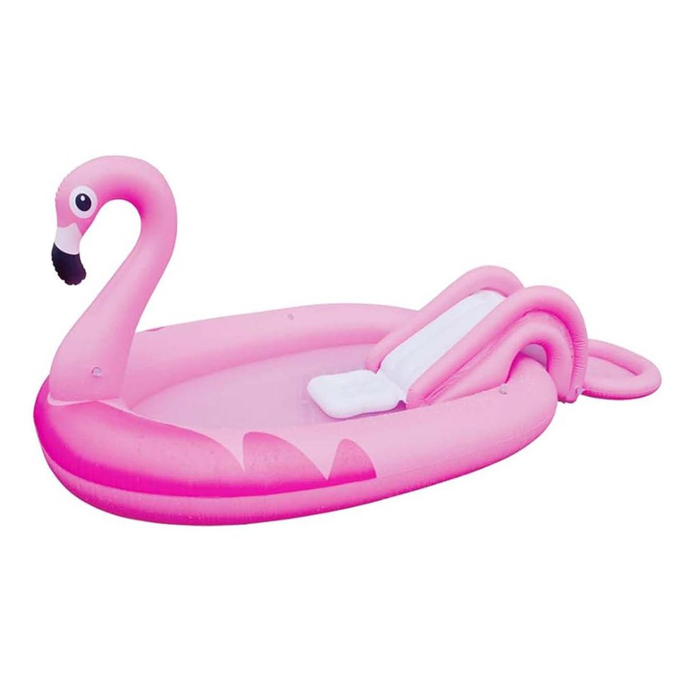 Dječiji bazen sa prskalicom i lopticama Flamingo 213x123 cm slika 1