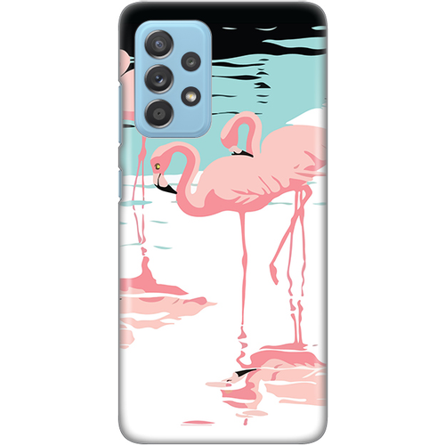 Torbica Silikonska Print za Samsung A525F/A526B/A528B Galaxy A52 4G/A52 5G/A52s 5G Pink Flamingos slika 1