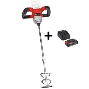 Einhell Akumulatorska mješalica za boju i malter TE-MX 18 Li-Solo + Baterija 4 Ah 18V i punjač