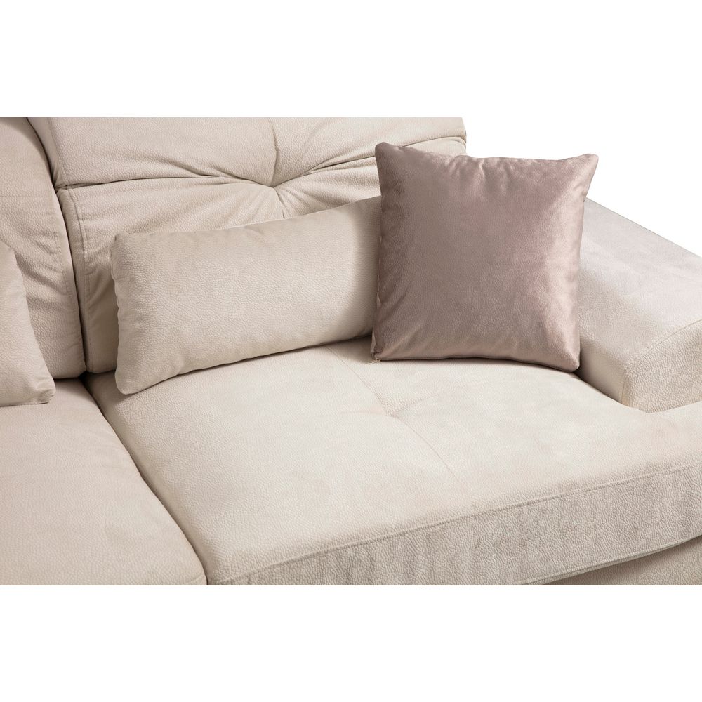 Ugaona Sofa Frido Lijevi Kut (Chl+3R) - Ecru Boja slika 6