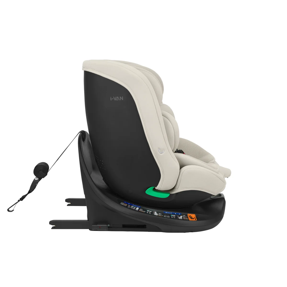 Kikka Boo Rotirajuća autosjedalica 40-150cm I-Van i-Size Isofix, Light Beige slika 5