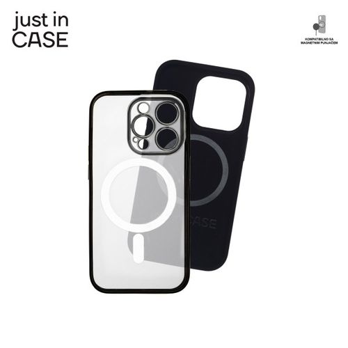 2u1 Extra case MAG MIX PLUS paket CRNI za iPhone 14 Pro slika 2