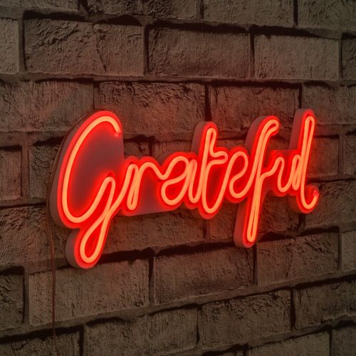 Wallity Ukrasna plastična LED rasvjeta, Grateful - Red slika 9