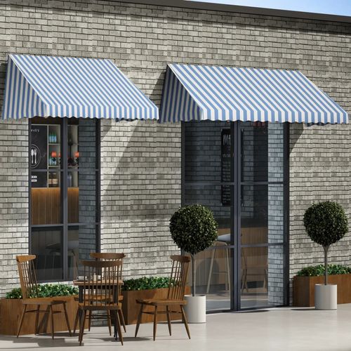 Bistro tenda 350 x 120 cm plavo-bijela slika 23