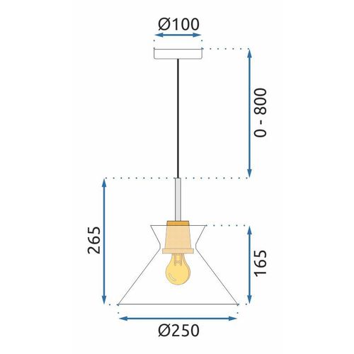 Lampa Viseća APP1183-1CP B slika 8